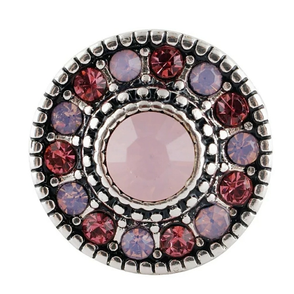 Wheel of Pinks Snap Button